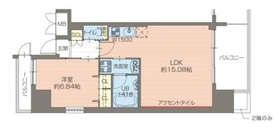 江坂駅 徒歩4分 13階の物件間取画像